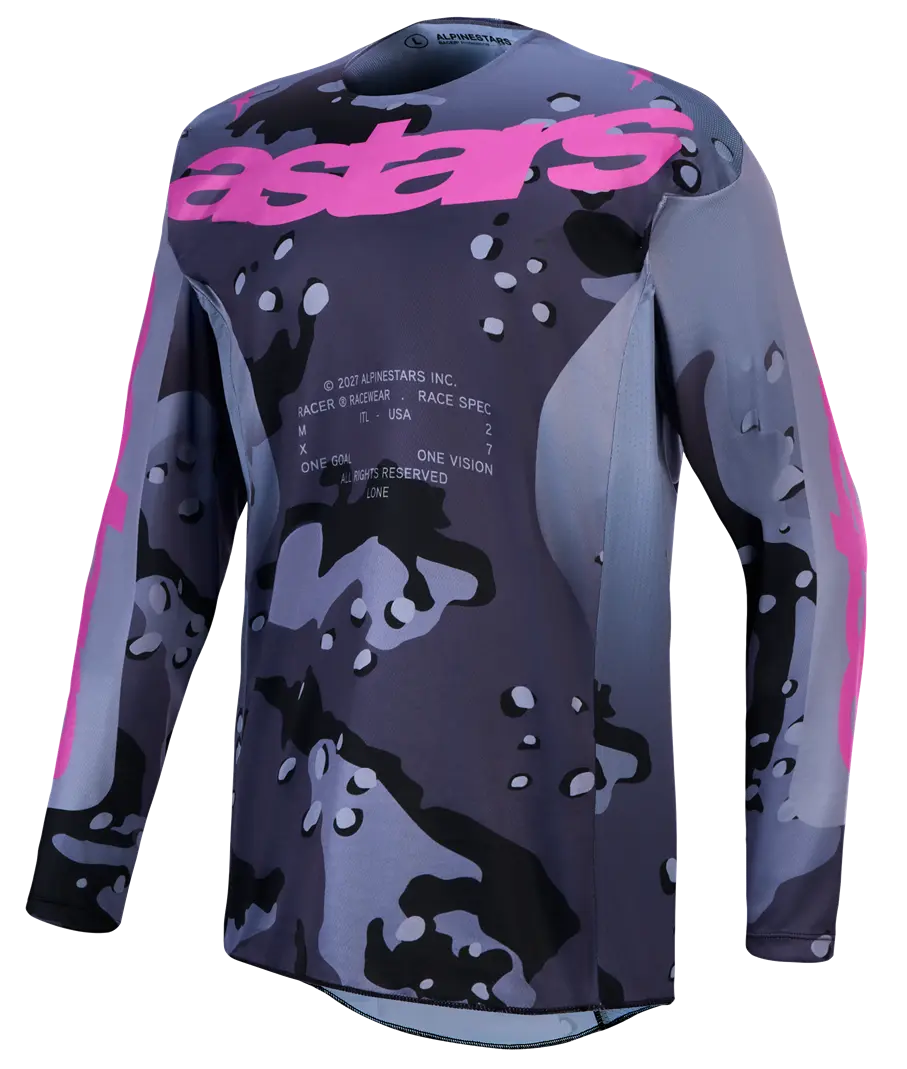 Alpinestars Racer Lone Jersey Gray Camo Purple