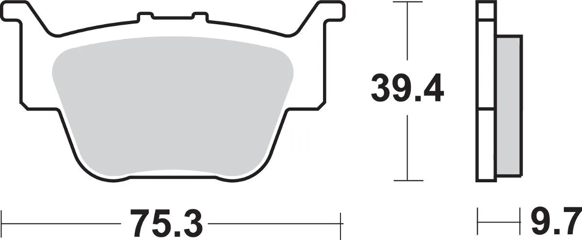 Sbs Si Offroad Spiekane Klocki Hamulcowe - Tył