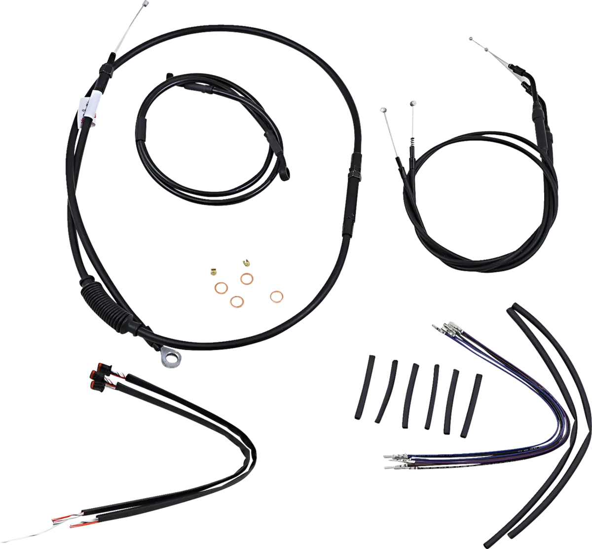 Burly Brand 12" T-Bar Cable Kit Harley Sportster XL 2014-2022