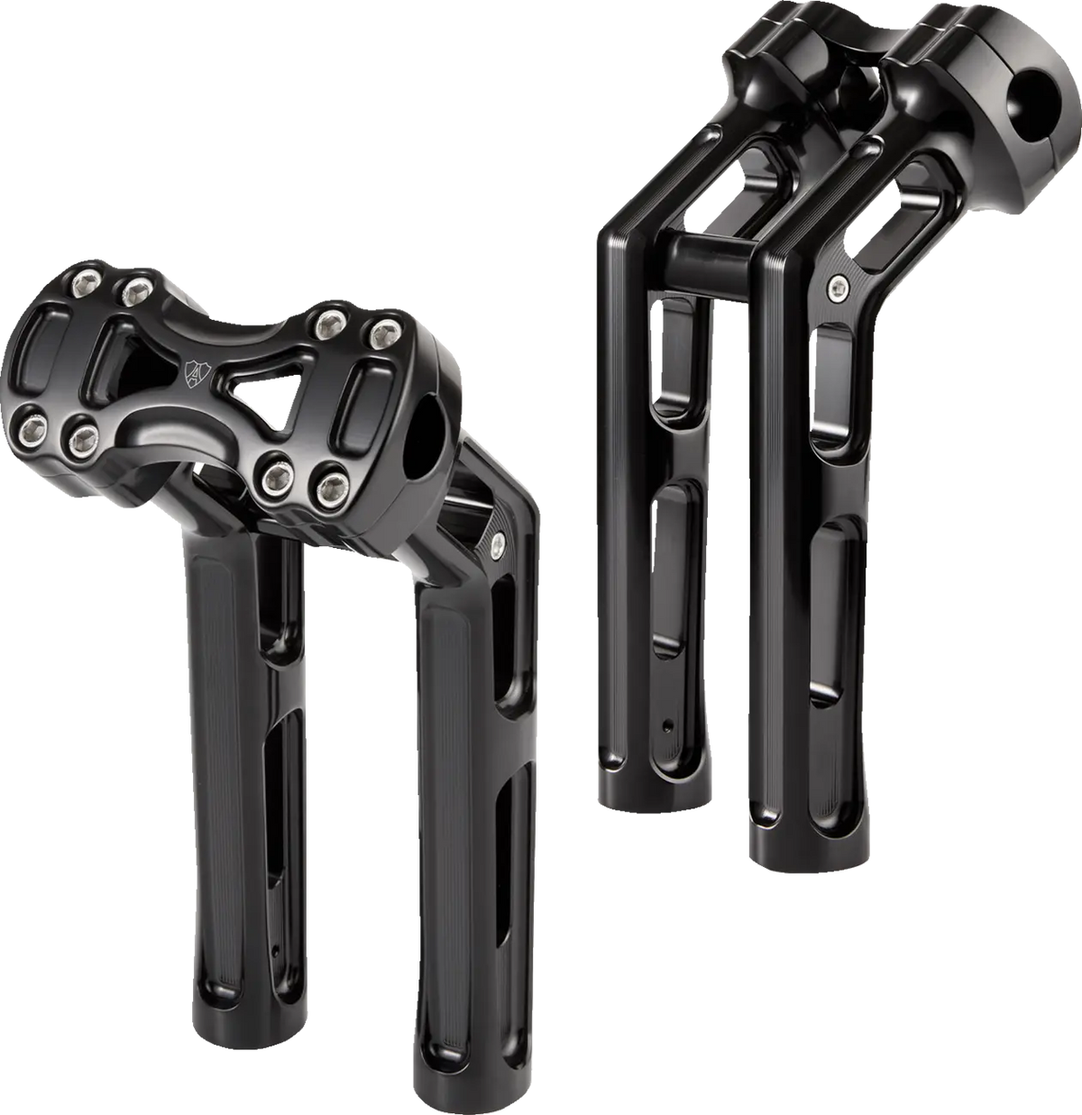 Arlen Ness Wayback Risers 10" Black for Harley '24+ Bagger Models
