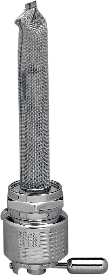 Pingel Power-Flo Flag Fuel Valve 22mm Inward Chrome for Kawa