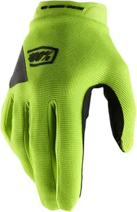 100% Women's Ridecamp Off-road Gloves - Black/Fluorescent Yellow