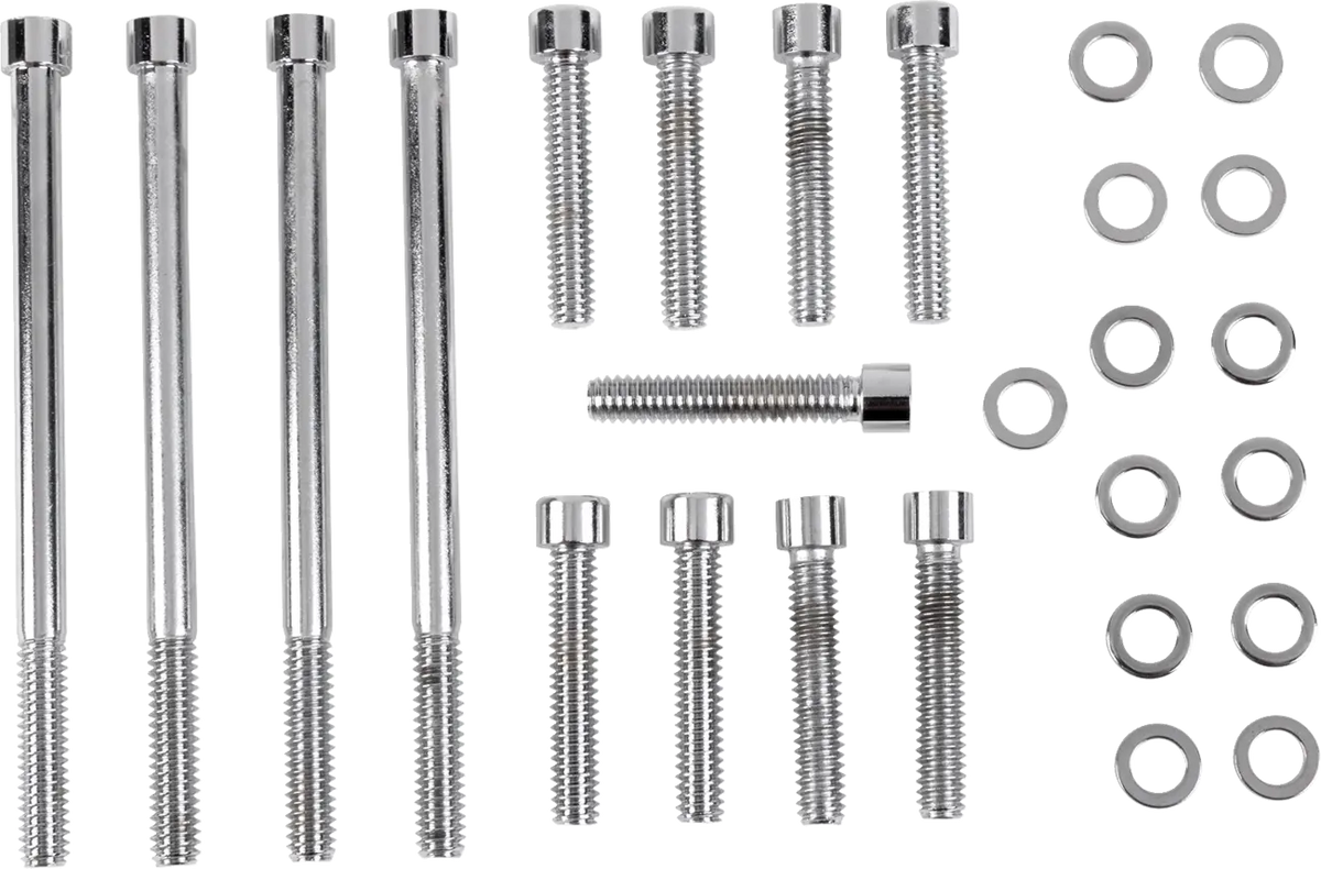Drag Specialties M8 Chrome Primary Bolt Kit for HD RG SG 17-24