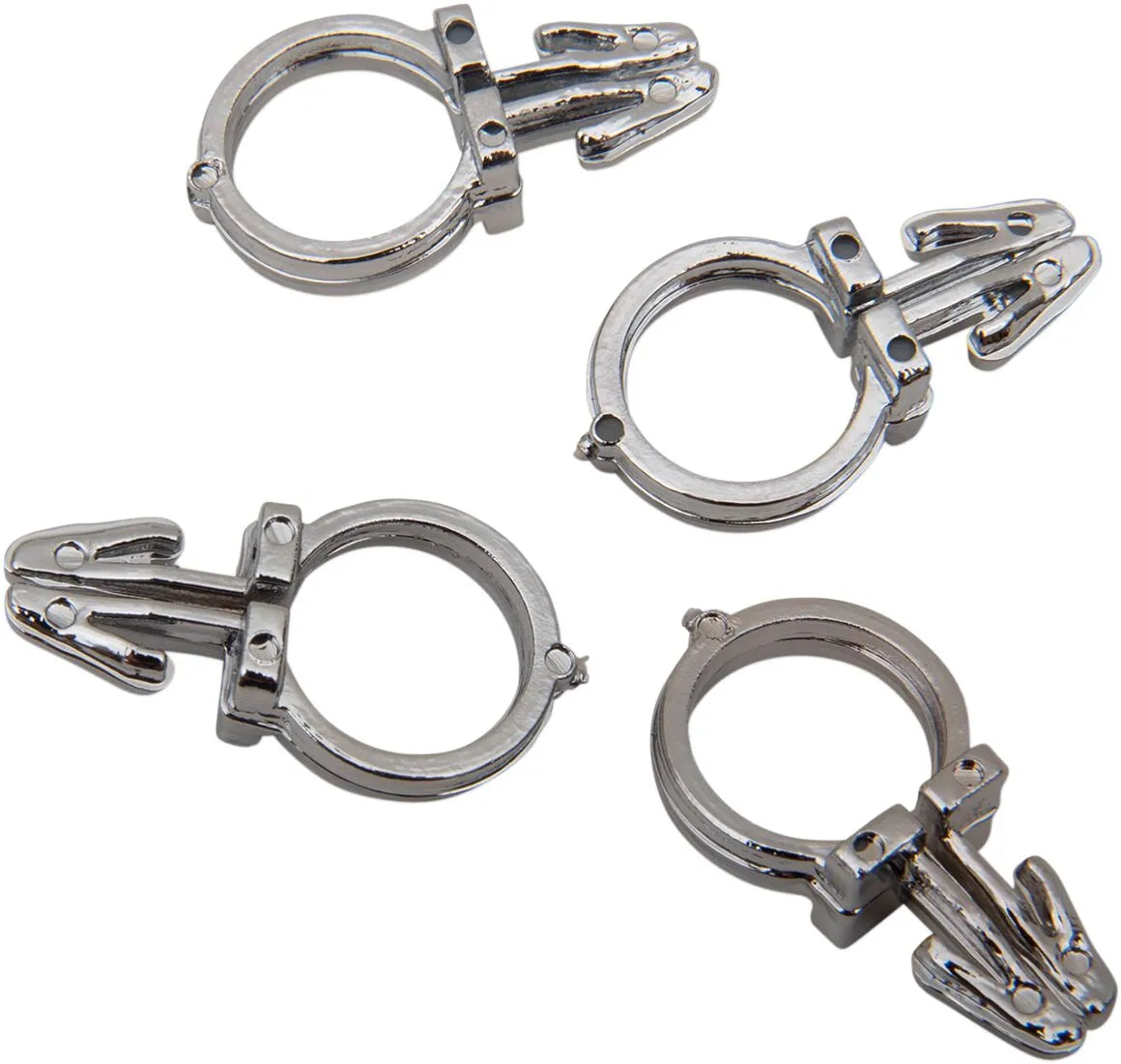 Drag Specialties Handlebar Wiring Clips - Chrome