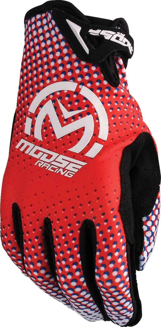 Moose Offroad Soft-Goods SX1 Gloves Red White Blue