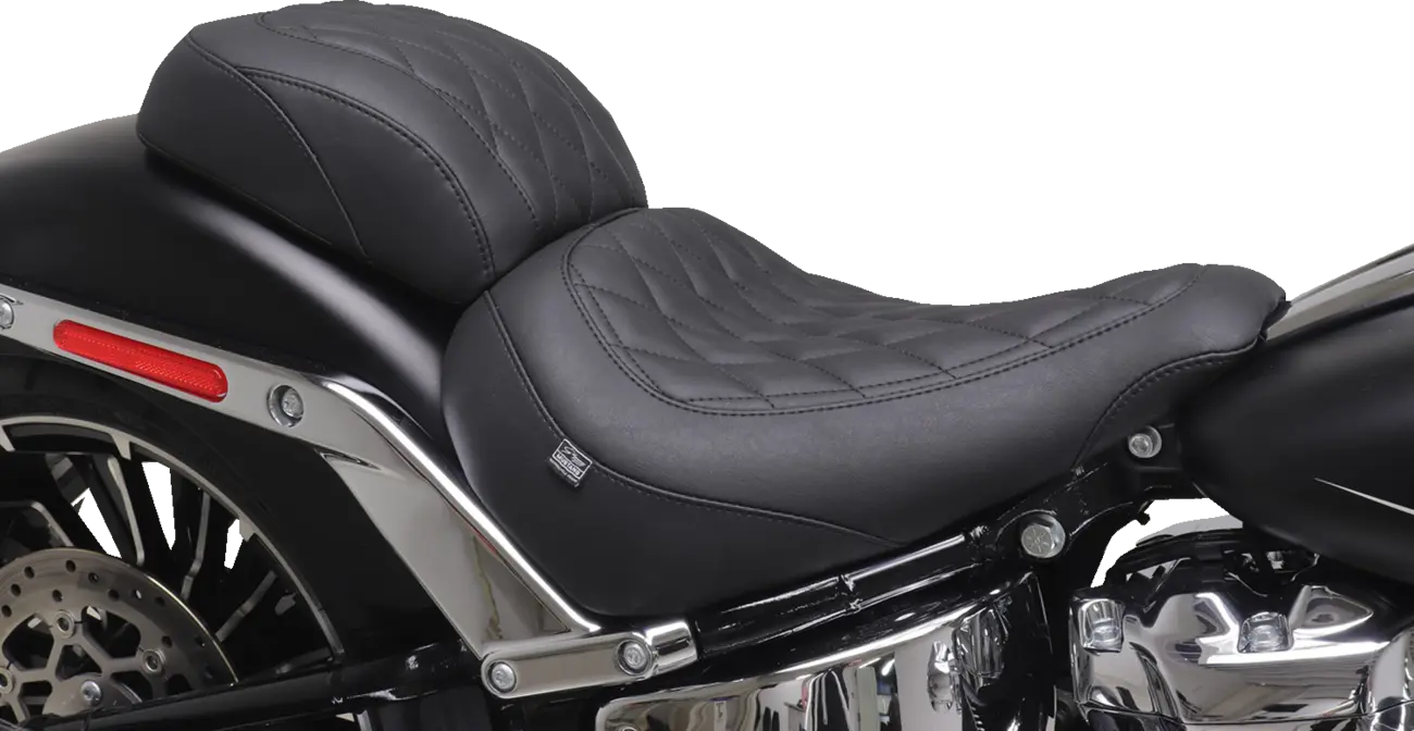 Mustang Wide Tripper Solo Seat - For Harley Davidson