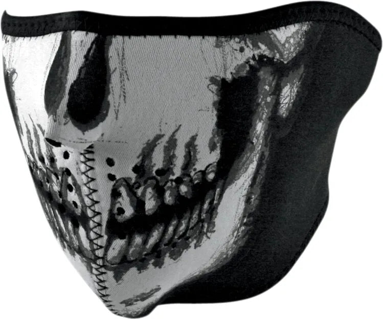 Zan Headgear Neoprene Half Mask Glow Skull Face