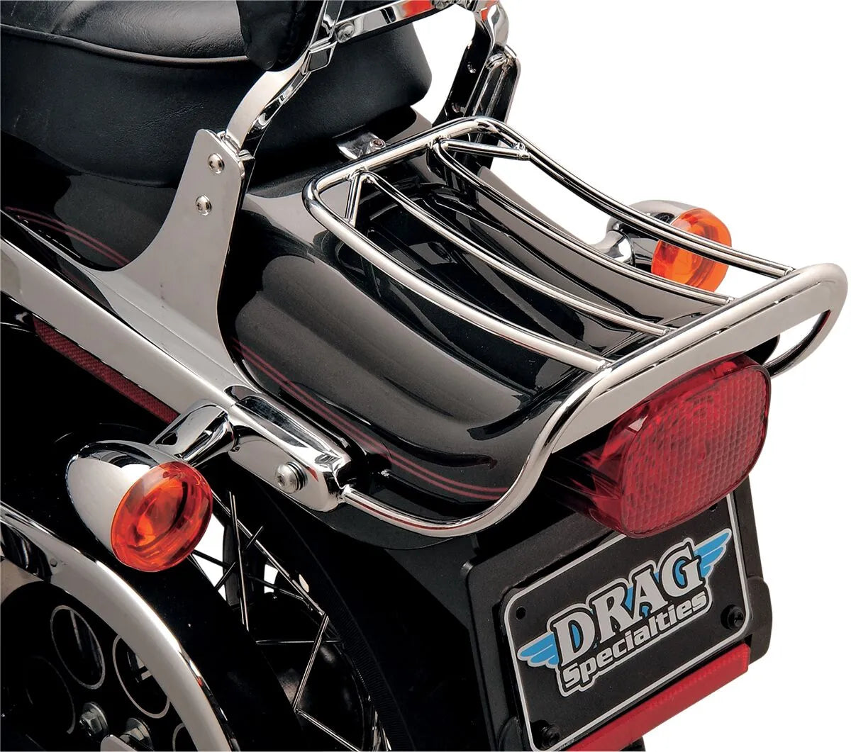 Drag Specialties Bobtail Fender Luggage Rack Chrome