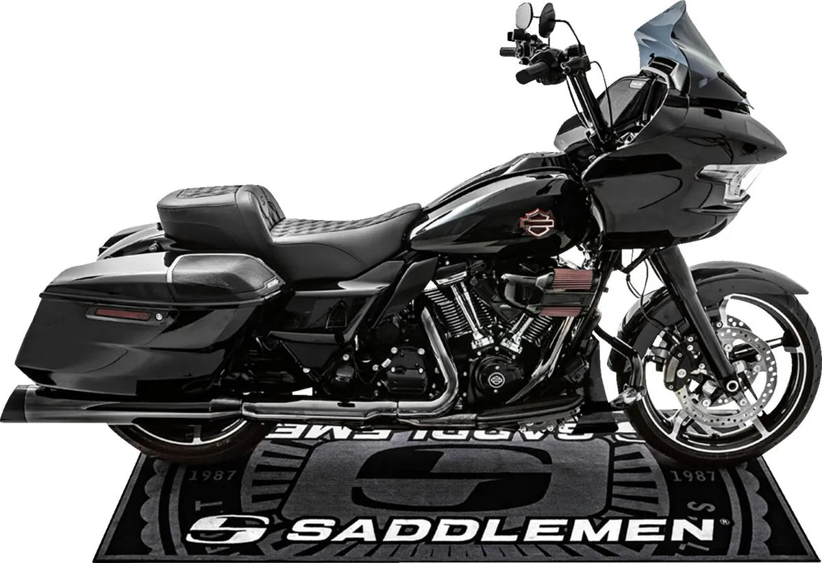 Saddlemen Logo Floor Mat 78.5" x 31.5"