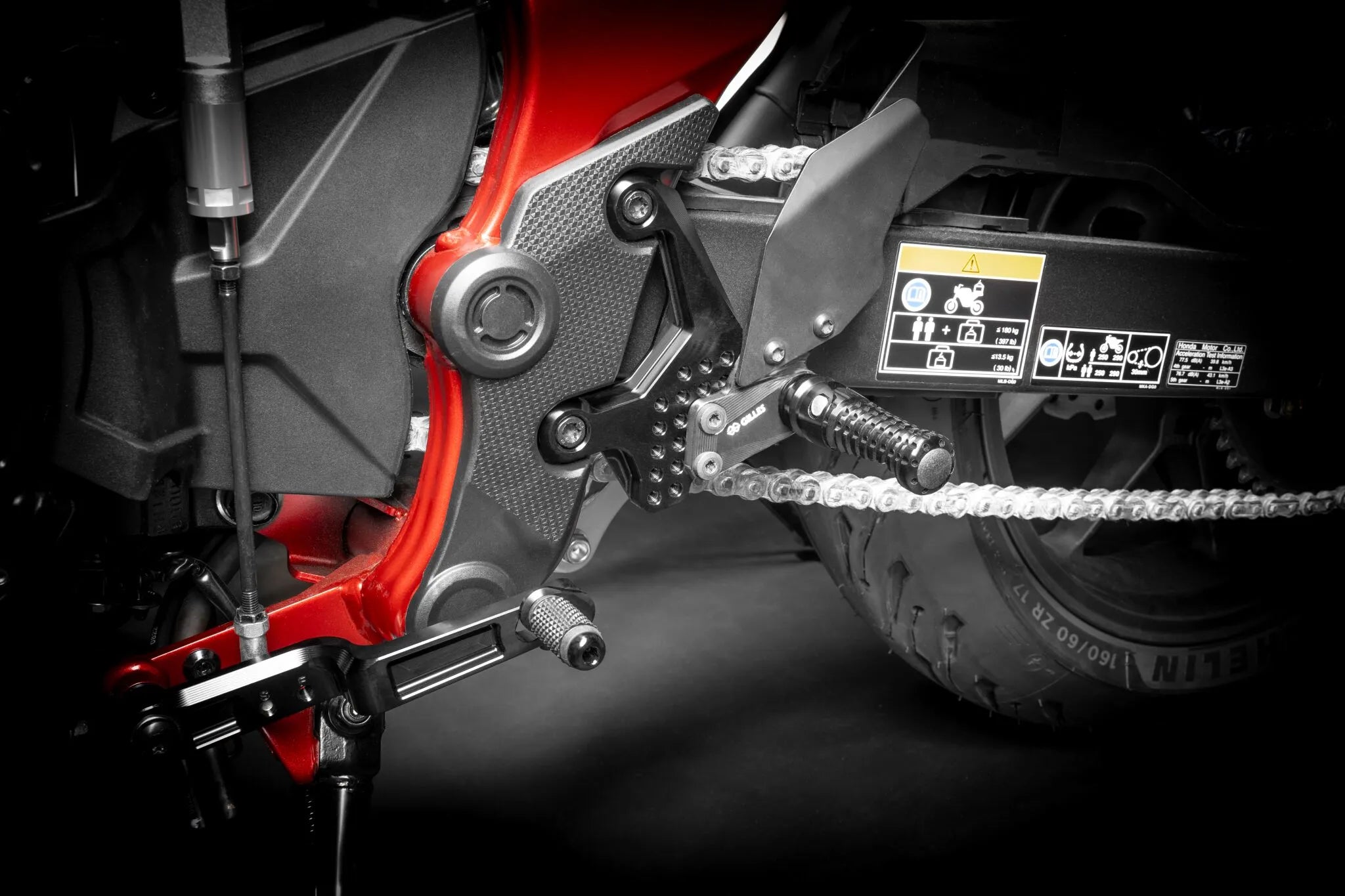 Gilles Tooling As31gt3 Adjustable Rearset - Black