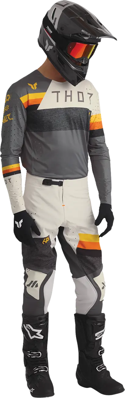 Thor Sportmode League Jersey - Yellow/White/Orange/Charcoal Gray