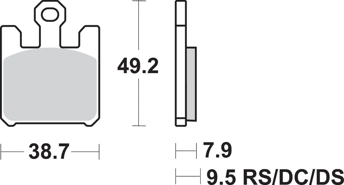 Sbs Hs Street Excel Spiekane Klocki Hamulcowe Przednie - Przód