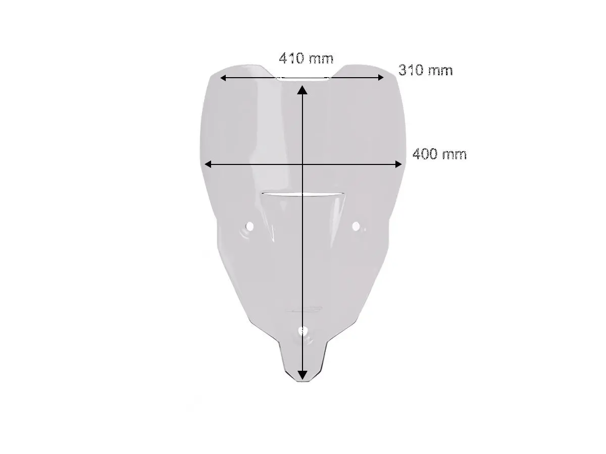 WRS Sport Windscreen Clear 10 cm Lower for Tiger Sport 800