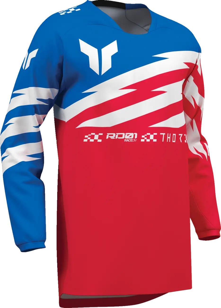 Thor Youth Launchmode Shockie Jersey Red/Blue