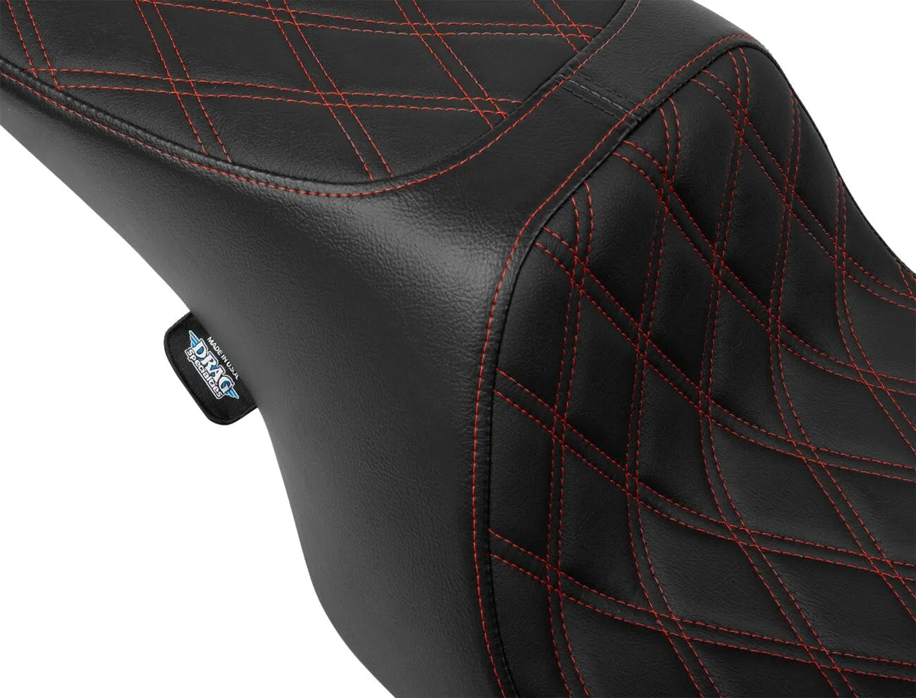 Drag Specialties Performance Predator 2-up Seat - For Harley Davidson