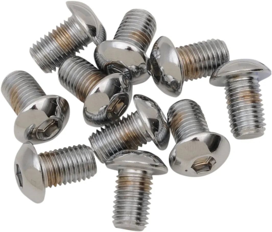 Drag Specialties Button Head Bolts 5/16"-24 Thread 1" Length