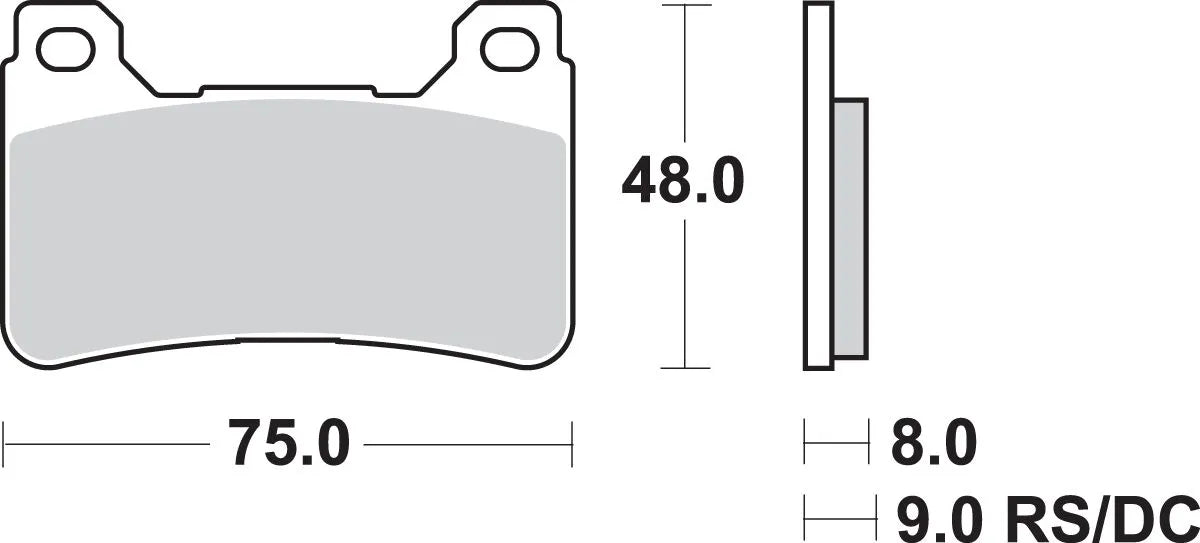 Sbs Dc Racing Dual Carbon Klocki Hamulcowe - Przód