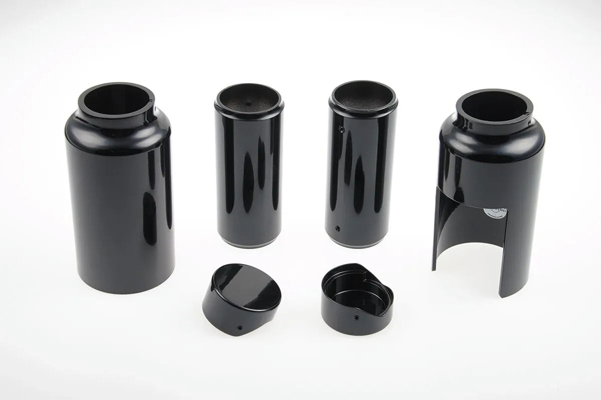 Cult Werk Fork Covers - Gloss Black Aluminum