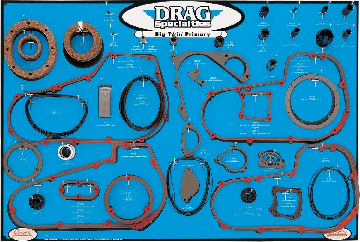 Drag Specialties Gasket Seal O-Ring Display 32" x 48" for Big
