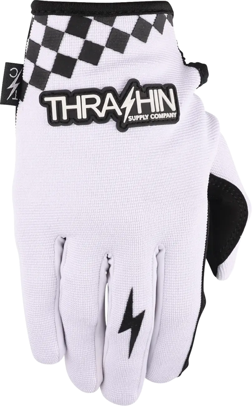 Thrashin Supply Co Go Fast Stealth Gloves White