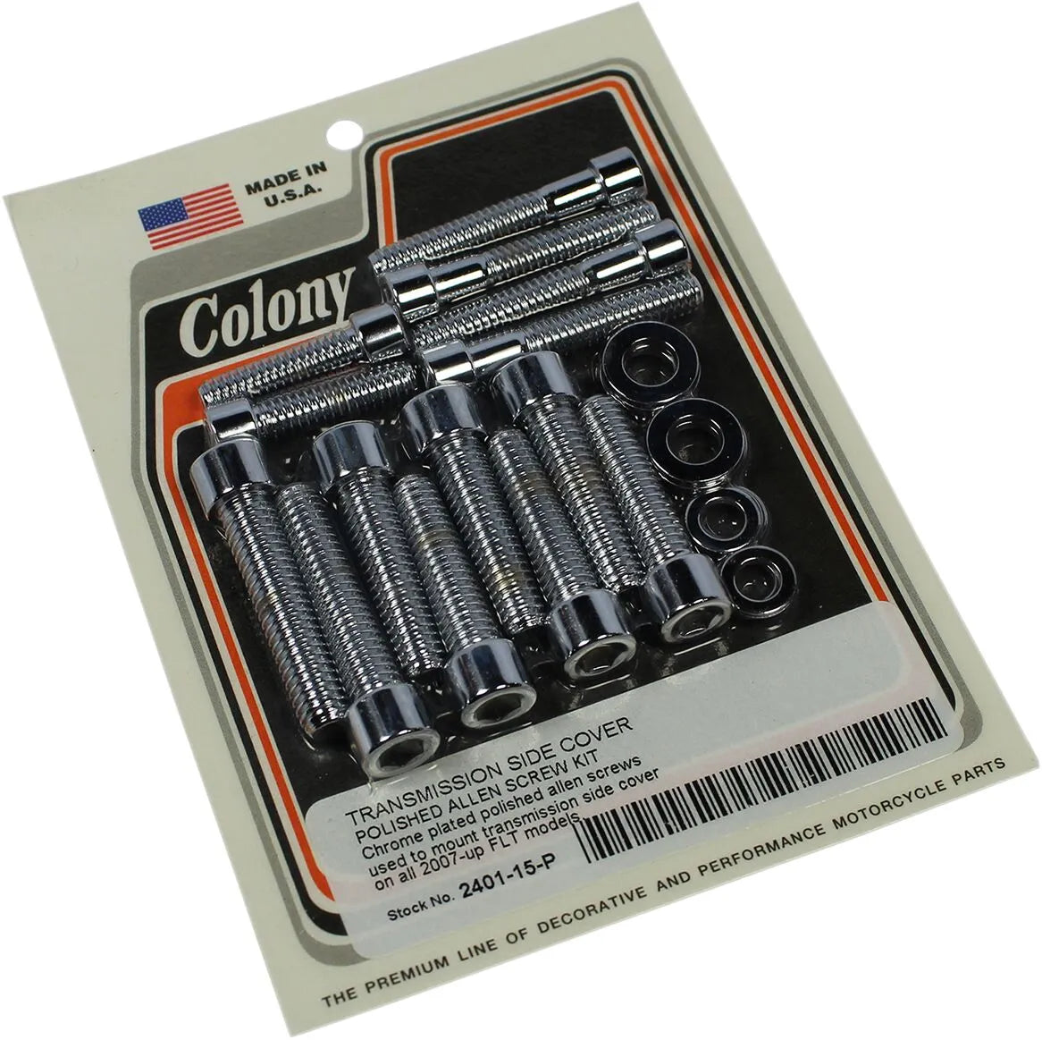 Colony Trans Side Cover Bolt Kit for Harley-Davidson Electra