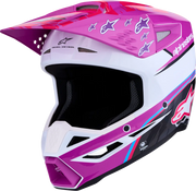 Alpinestars SM3 Falcon Helmet Purple/White/Pink
