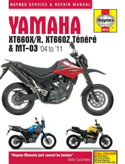 Haynes Service Manual for Yamaha XT660 MT-03 2004-Later
