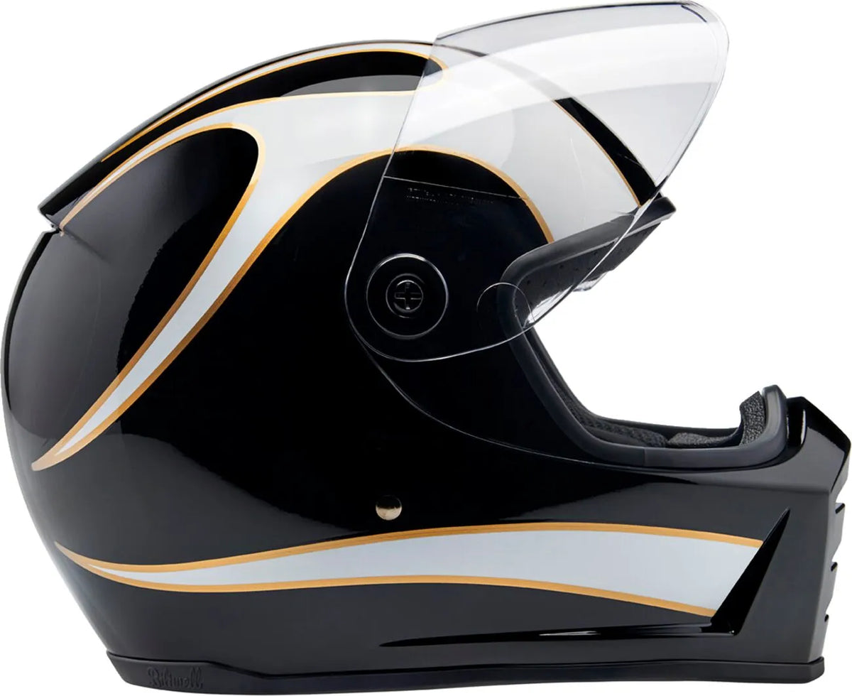 Biltwell Lane Splitter Helmet Gloss / Flames
