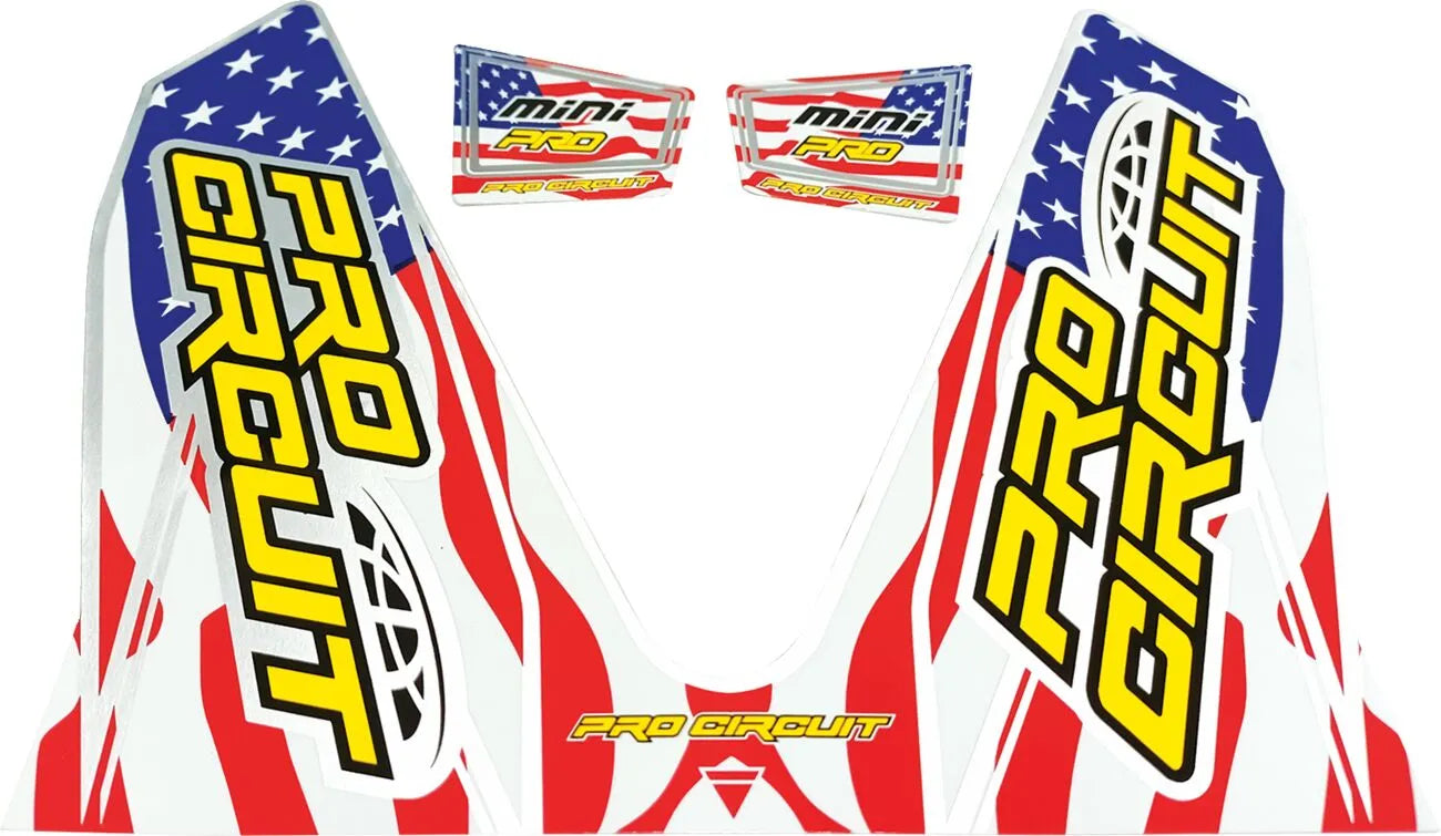Pro Circuit T-6 Exhaust Decals for T-6 Systems