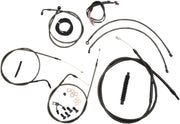 La Choppers Midnight Braided Handlebar Cable/Brake Line Kit