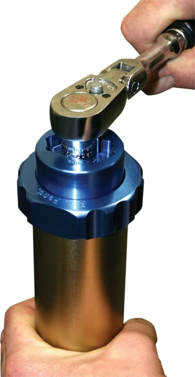 Motion Pro Fork Cap Tool Showa 50mm Blue Anodized 1/2" Drive