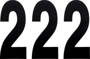 Factory Effex Standard Numbers - Black, 8"