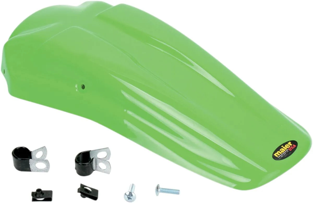 Maier MX Style Rear Fender Green for Kawasaki KLX 1994-2007