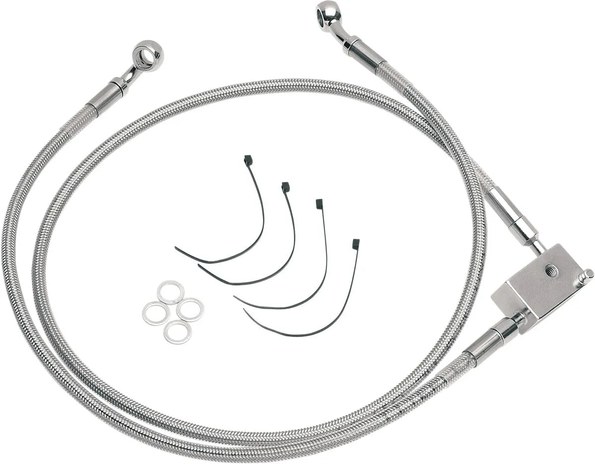 Drag Specialties Wydłużony zestaw przewodów hamulcowych 35.5" Stal nierdzewna