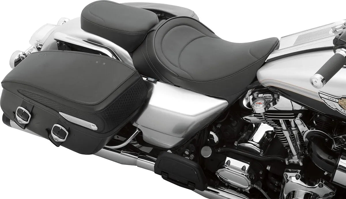 Drag Specialties Backrest Compatible Solo Seat - For Harley Davidson