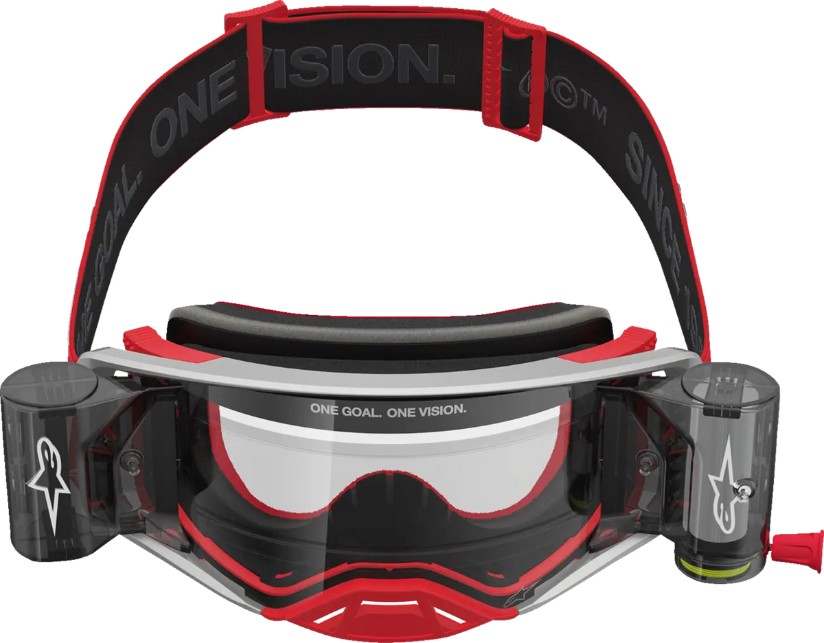 Alpinestars Supertech Firma Roll-Off Goggle Red/Silver/Clear