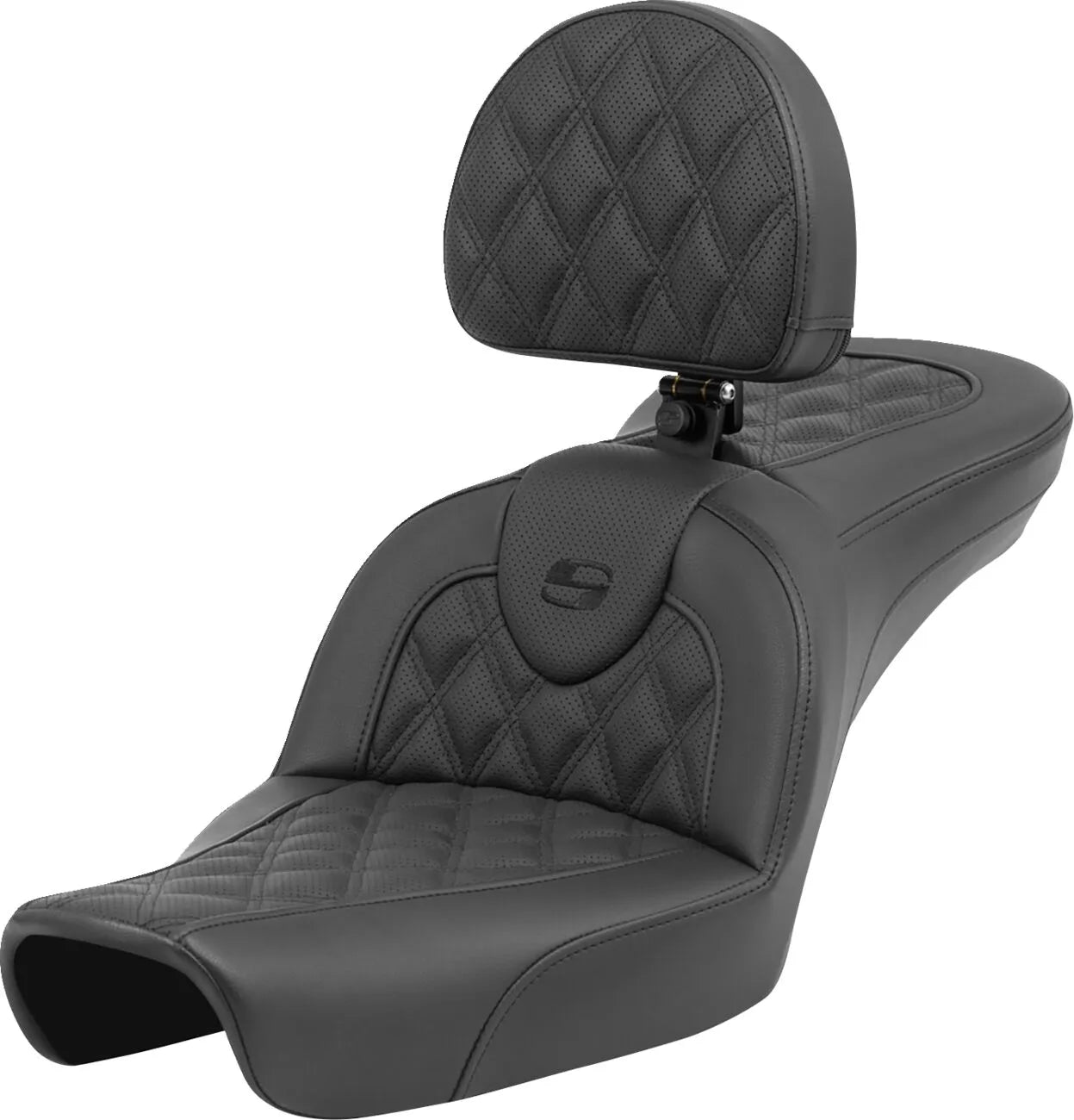 Saddlemen Roadsofa Lattice Stitch Seat - For Harley Davidson