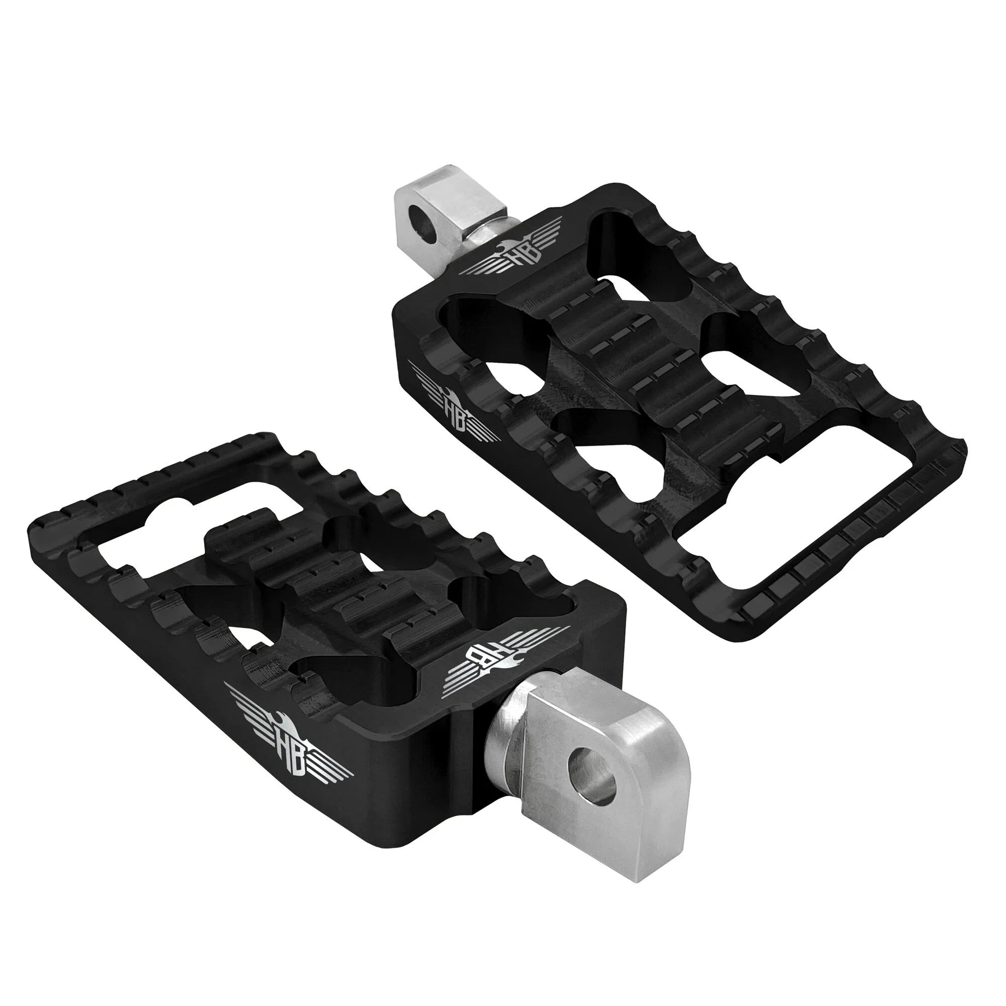 Heinz Bikes Foot Pegs For Harley - Black Aluminum