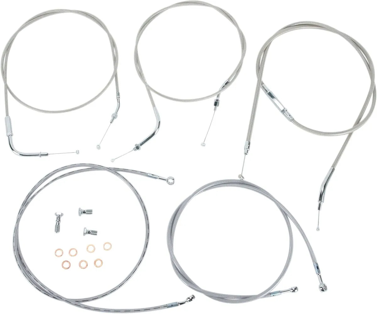 BARON Stainless Steel Handlebar Cable/Line Kit for 18-20"