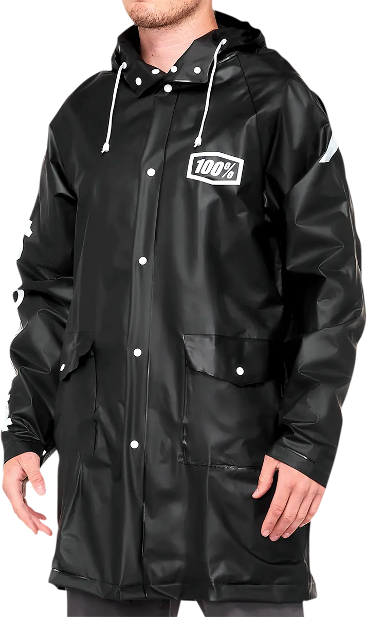 100% Torrent Raincoat Black