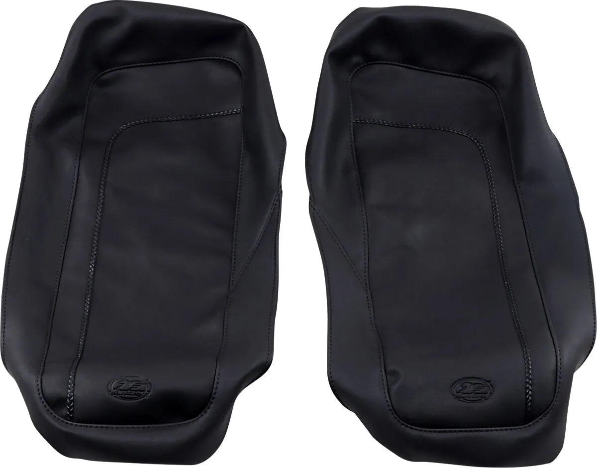 Mustang Saddlebag Lid Covers - Black Vinyl