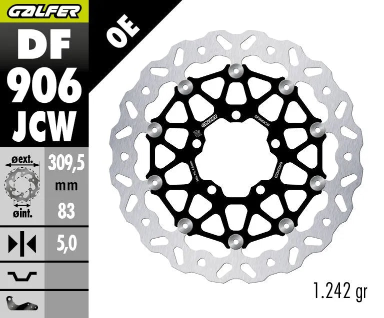 Galfer Floatech Wave Brake Rotor For Motorcycles - Front