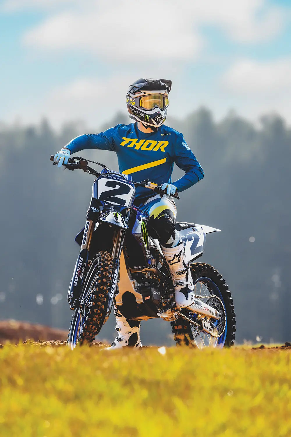 Thor Sportmode Brave Jersey - Blue/Yellow