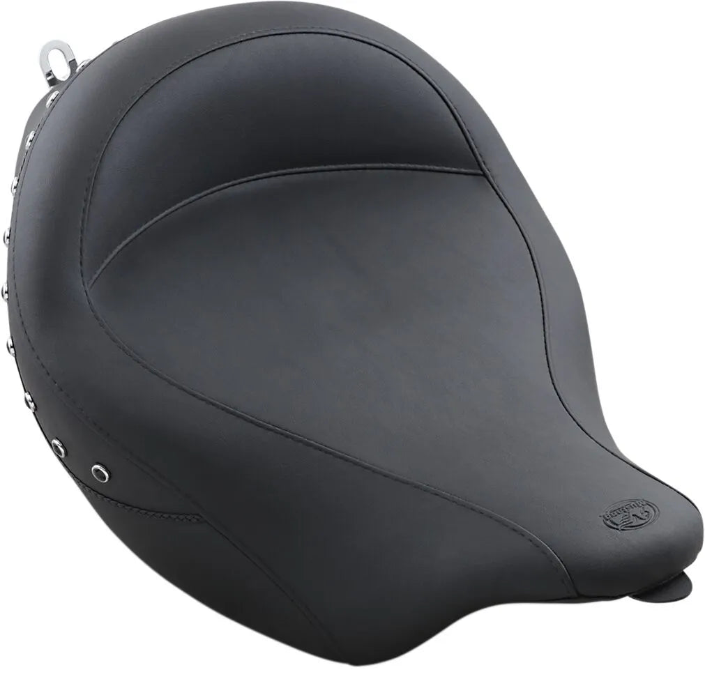 Mustang Studded Super Wide Solo Seat - For Harley Davidson