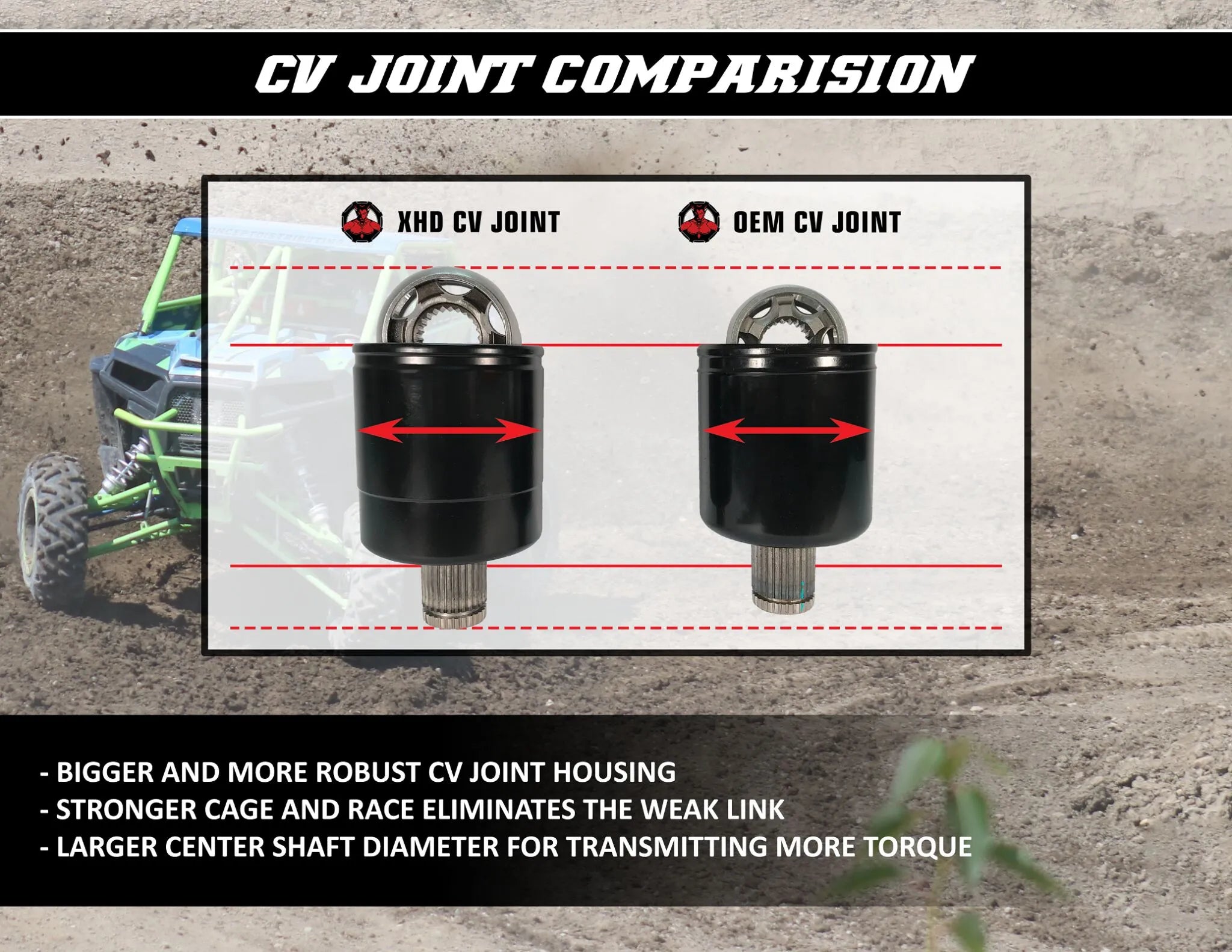 Demon Heavy-duty X-treme Long Travel Axle