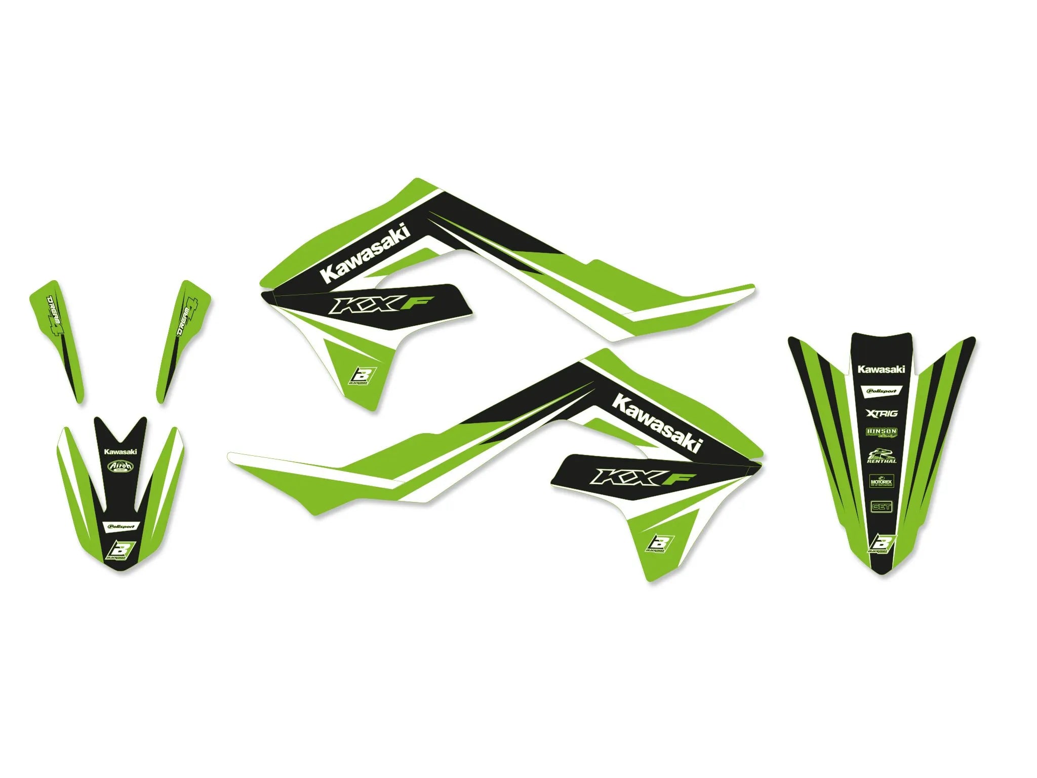 Blackbird Racing Graphics Kit With Seat Cover Kawasaki