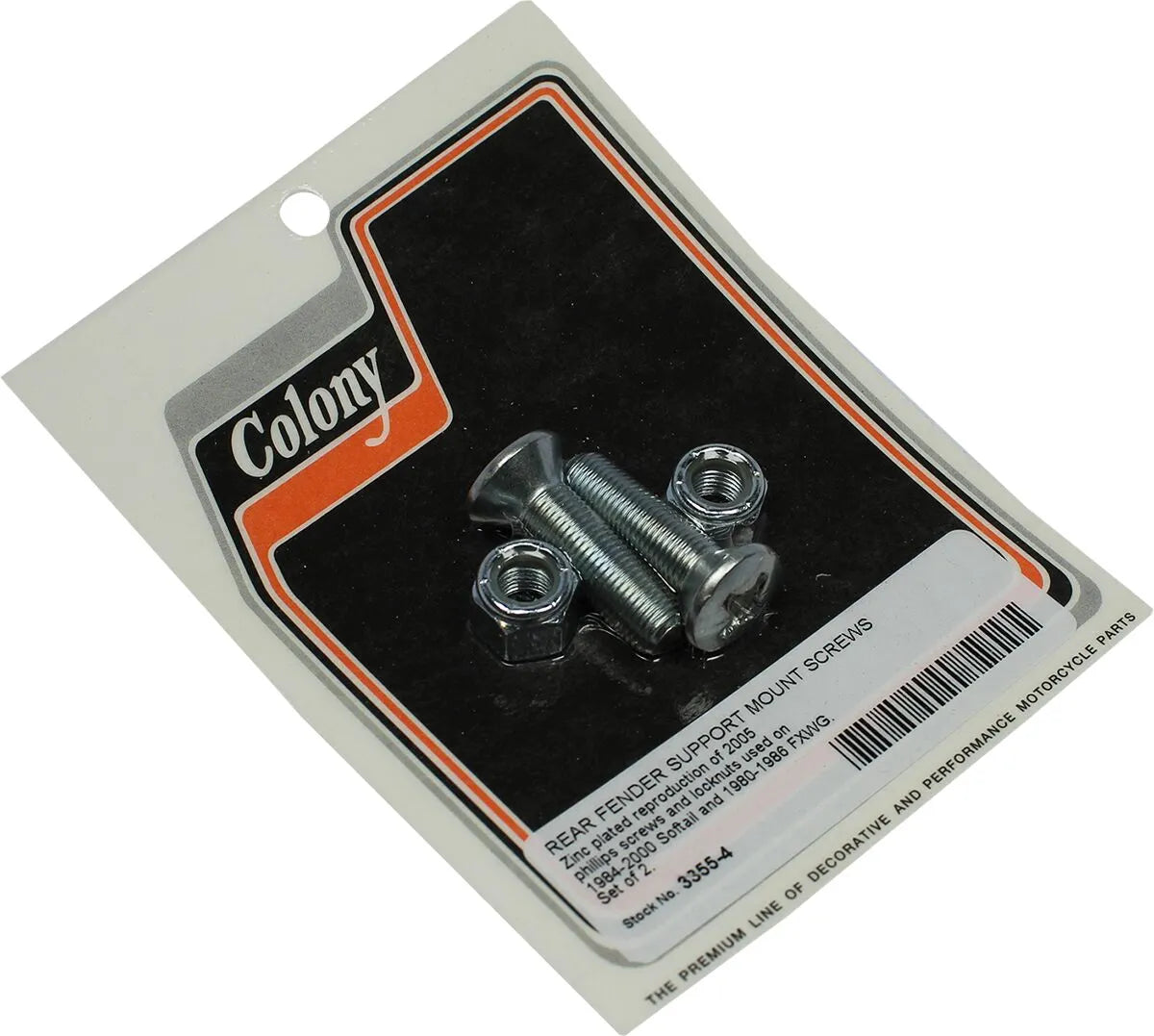 Colony Rear Fender Support Mounting Screws/nuts Set