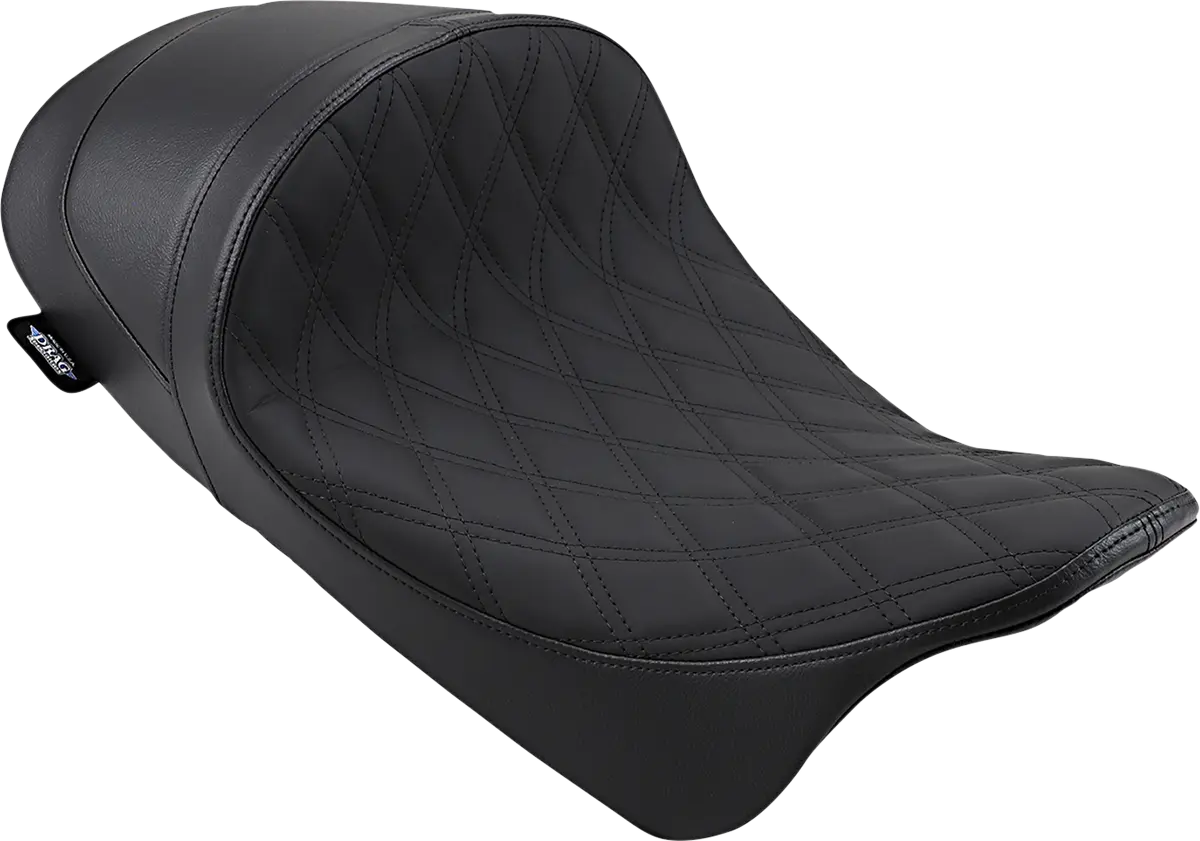 Drag Specialties Ez-on Mount Low Solo Seat - For Harley Davidson