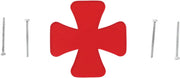 Drag Specialties Red Mini Maltese Cross Lens