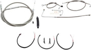 LA CHOPPERS Stainless Braided Handlebar Cable & Brake Line Kit